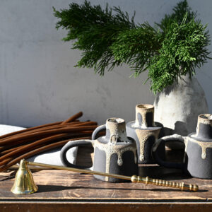 Conical Lava Candle Holder