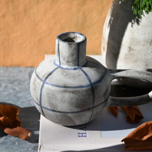 Checked Candle Holder