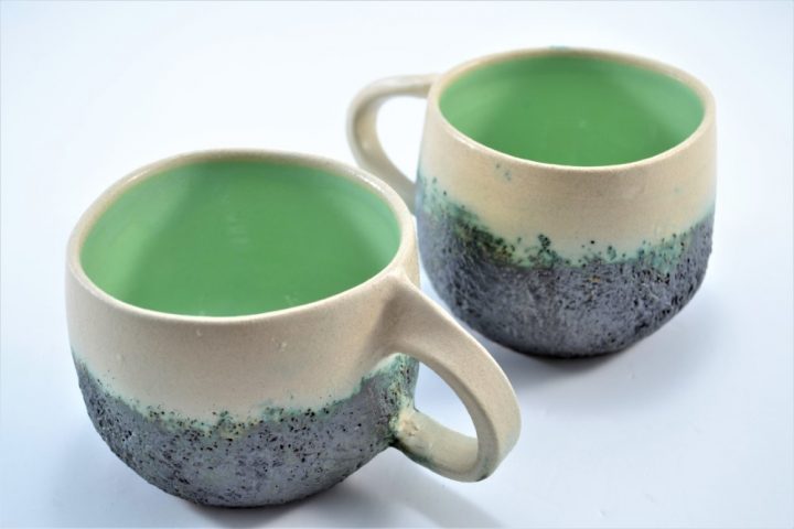 Boulder Mug Pistachio Green ceramic