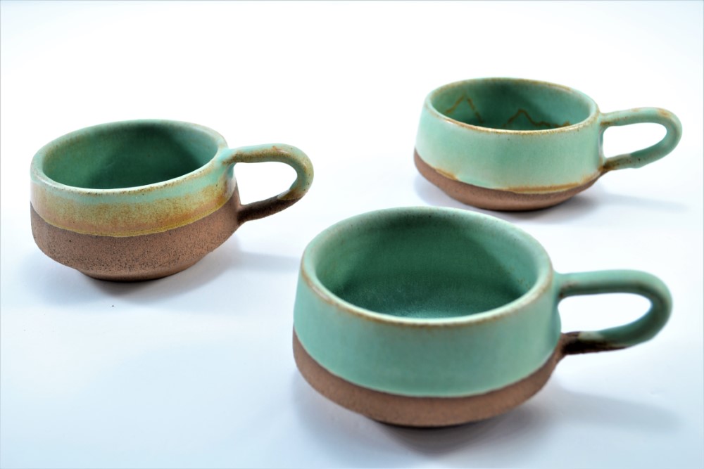 Short Cup Sumatra Green ceramic