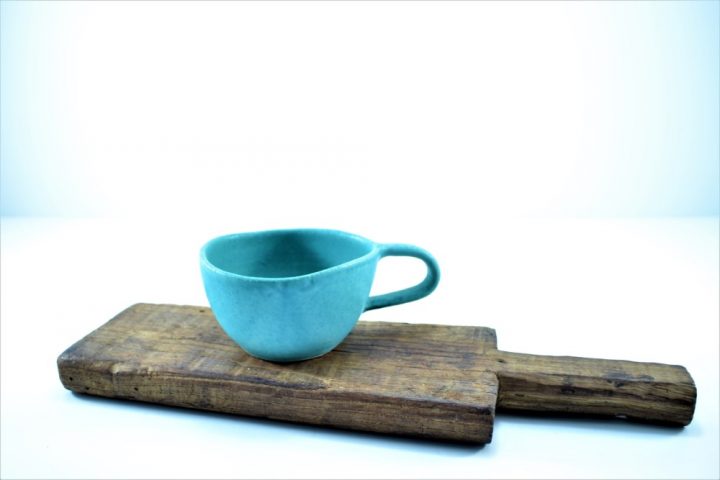 Cave Mug Turquoise Blue ceramic
