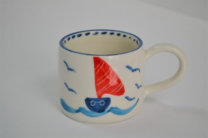 Short Conical Cup Boats ceramic