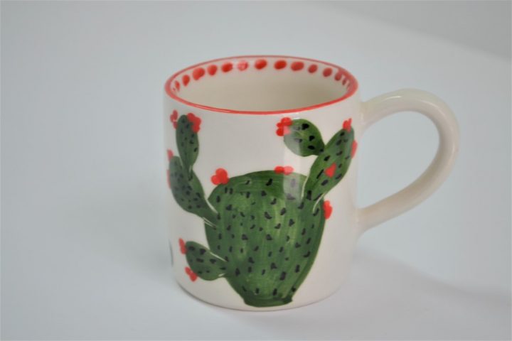 Short Cylinder Cup Cactus ceramic