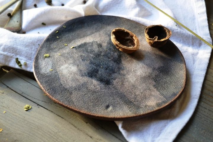 Smudges Plate ceramic