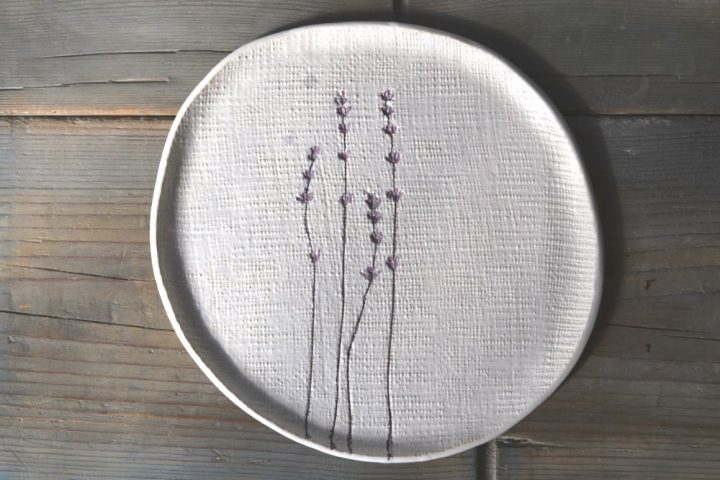 Lavender Plate ceramic
