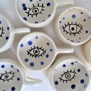 Polka Dot Eye Cup ceramic