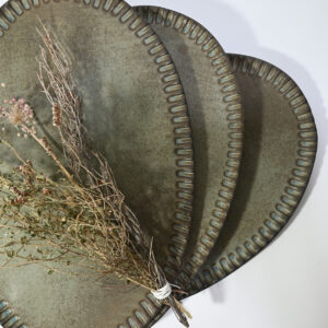 Textile Carved Olal Platter